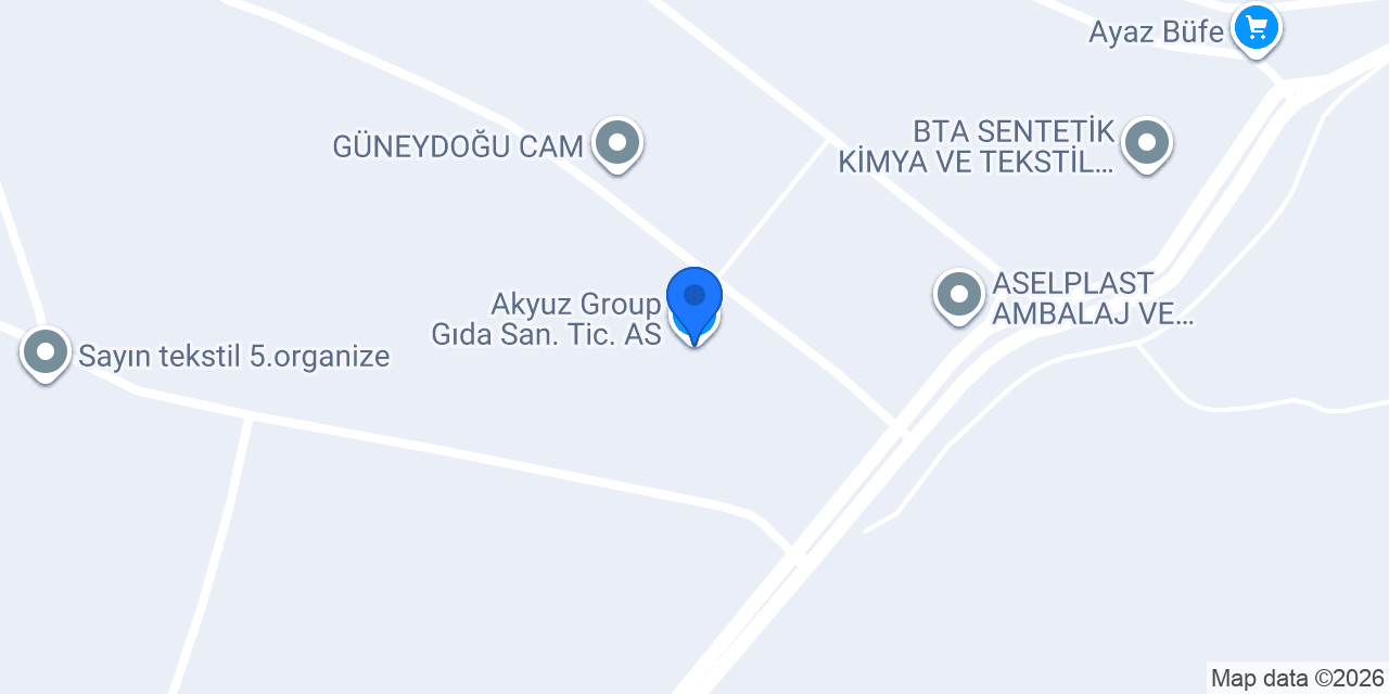Akyuz Group Gıda San. Tic. AS. konumu