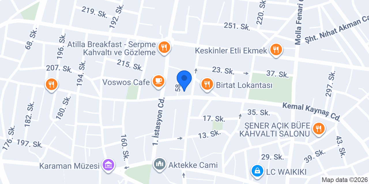 Lokum Safası Karaman konumu