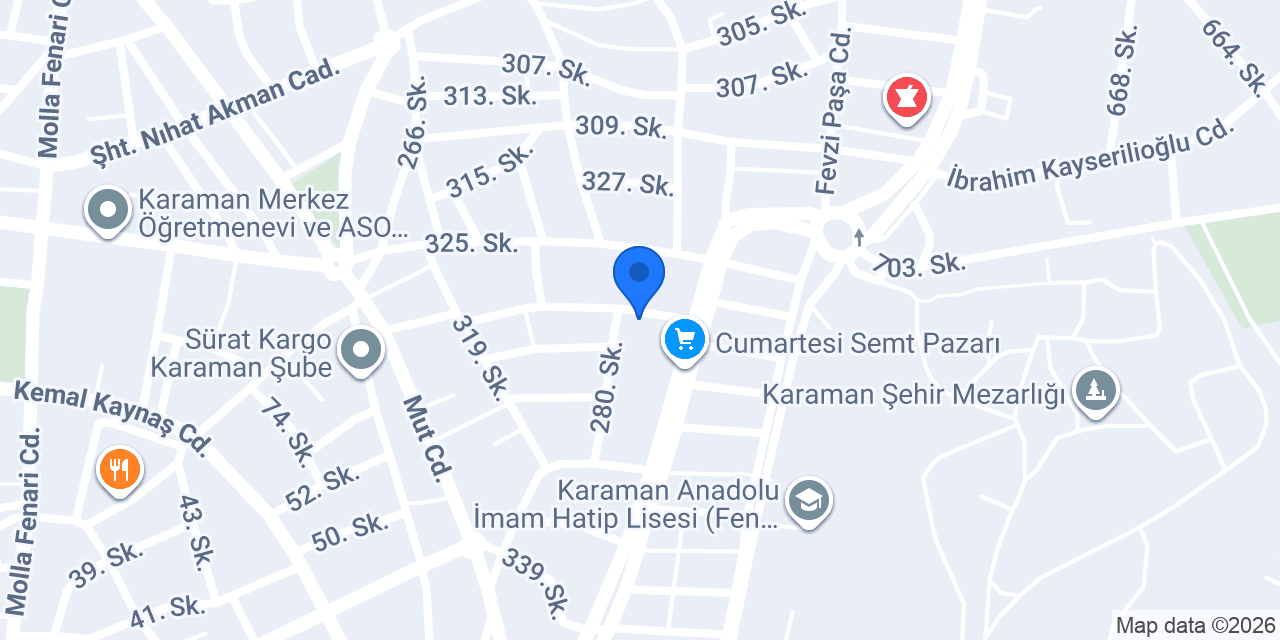 Karaman Ekspres Taksi konumu