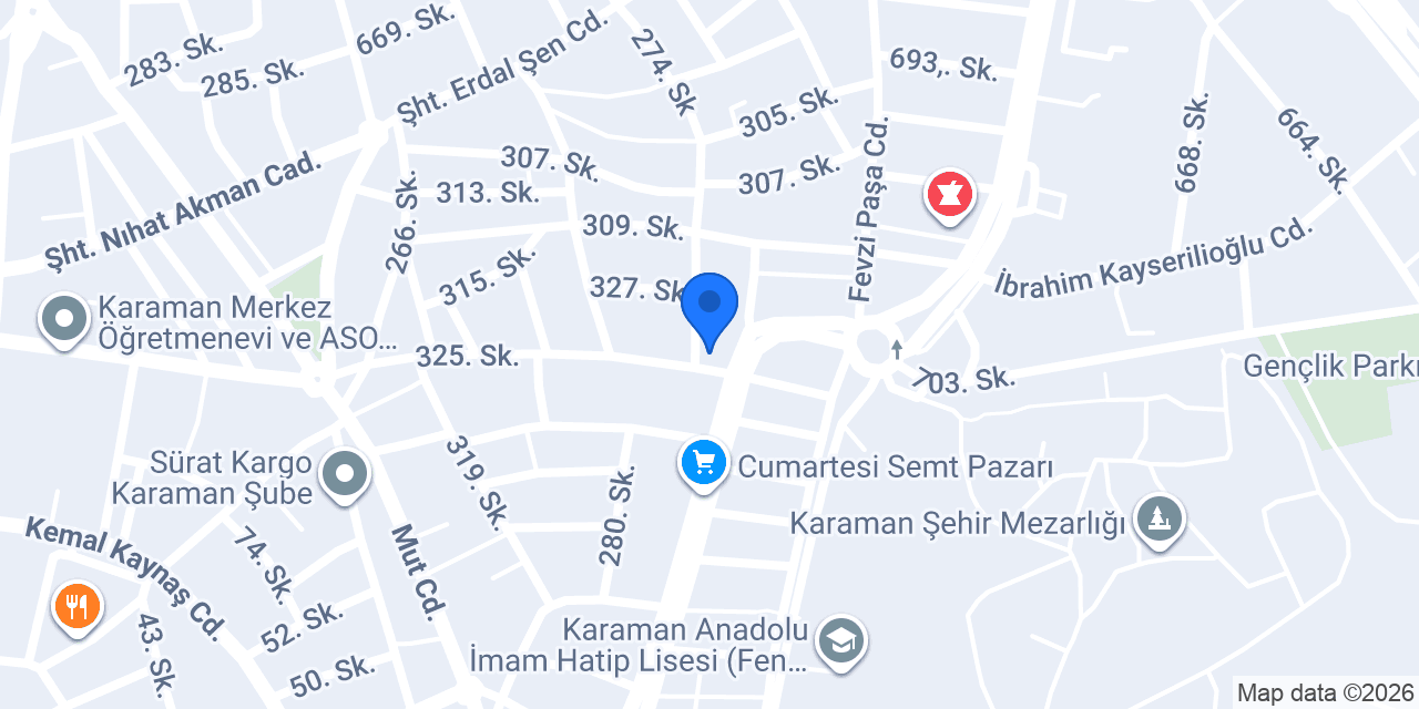 ÖZEL CAN KARAMAN SRC KURSU konumu