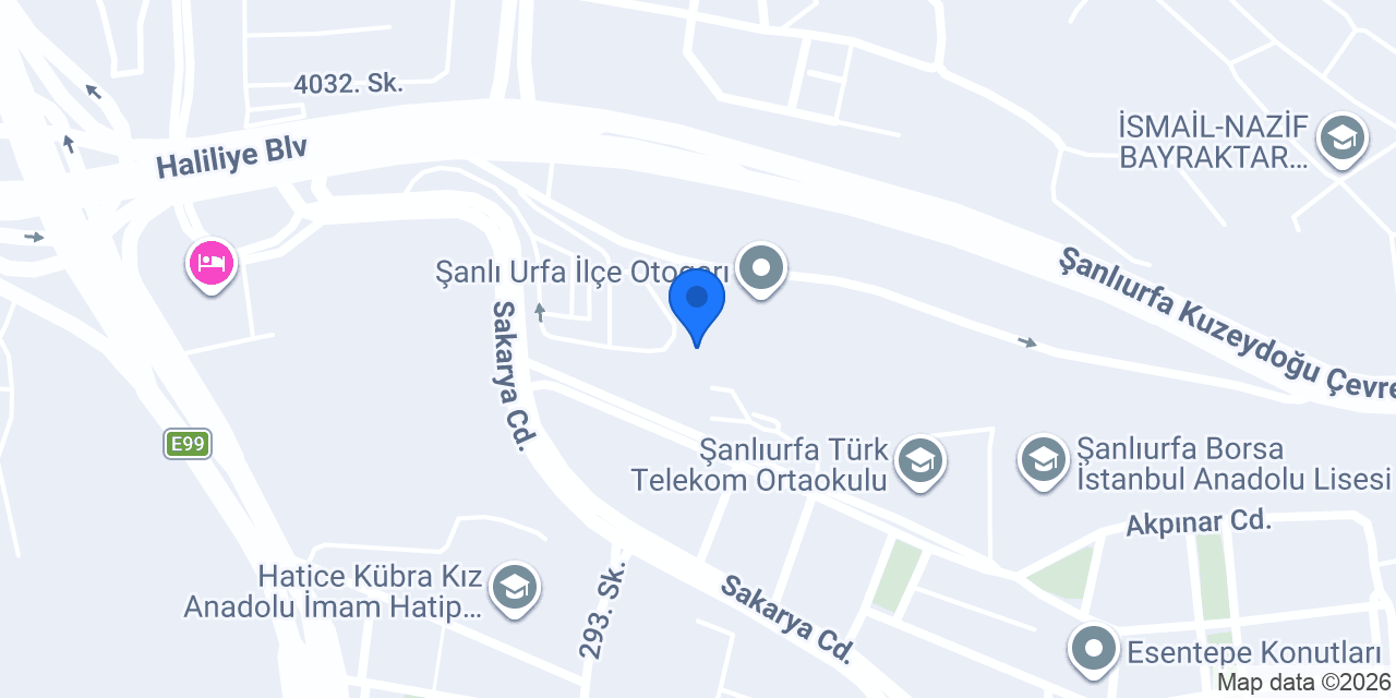 Urfa Otogar Taksi Durağı konumu