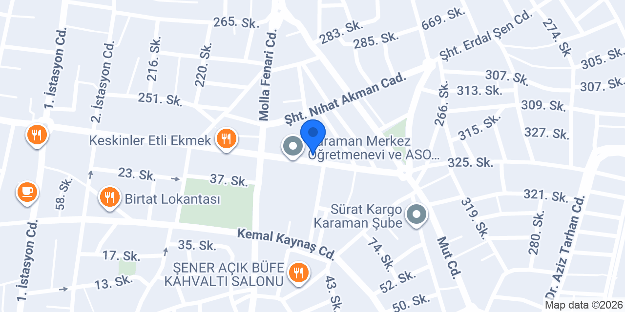 Metin Tost konumu
