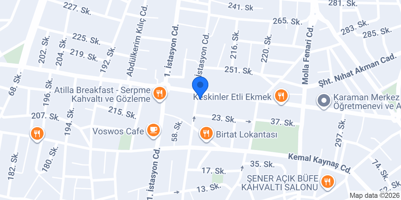 Özen Döşeme konumu