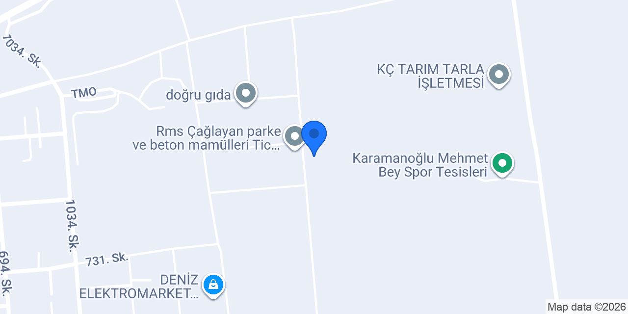 EVCEN BİMS KARO konumu