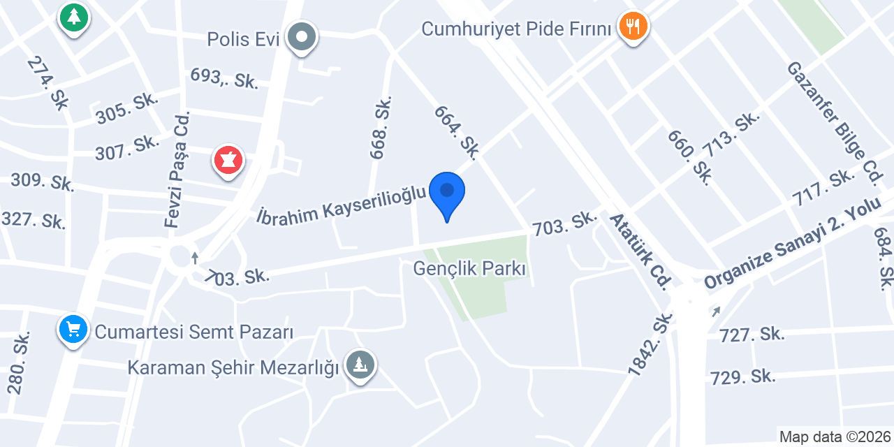 İl Tarım ve Orman Müdürlüğü konumu