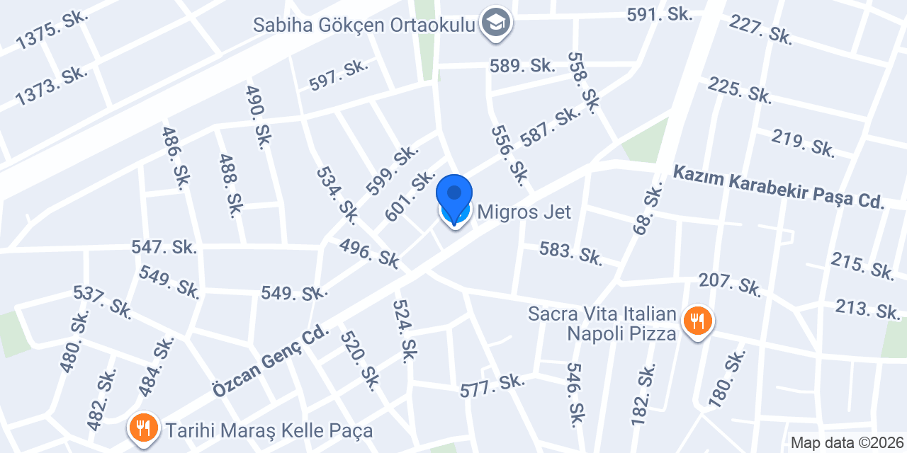 Migros Jet konumu