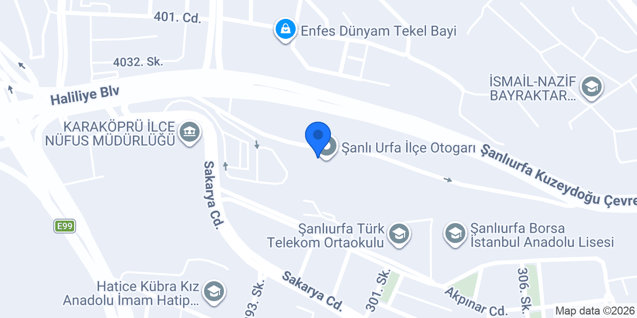 Martur Turizm - Şanlıurfa konumu
