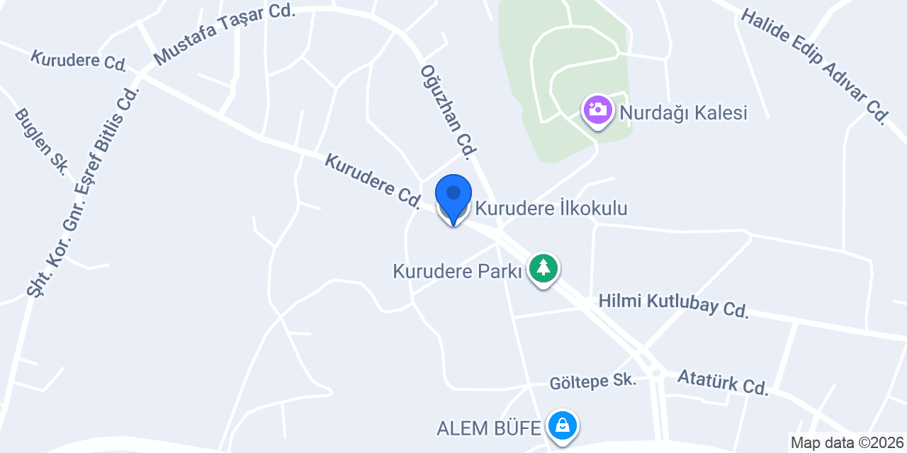 Kurudere İlkokulu konumu