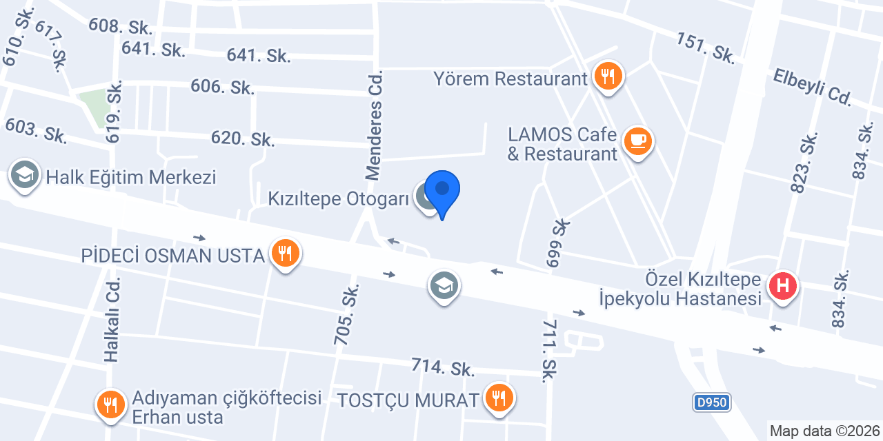 Kızıltepe Vangölü konumu