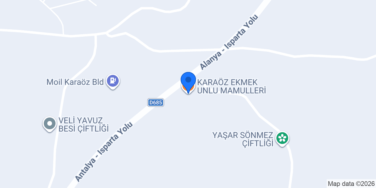 KARAÖZ EKMEK UNLU MAMULLERİ konumu