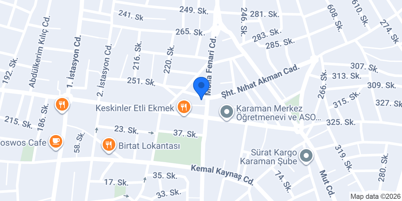 Zümrüt Pastanesi konumu