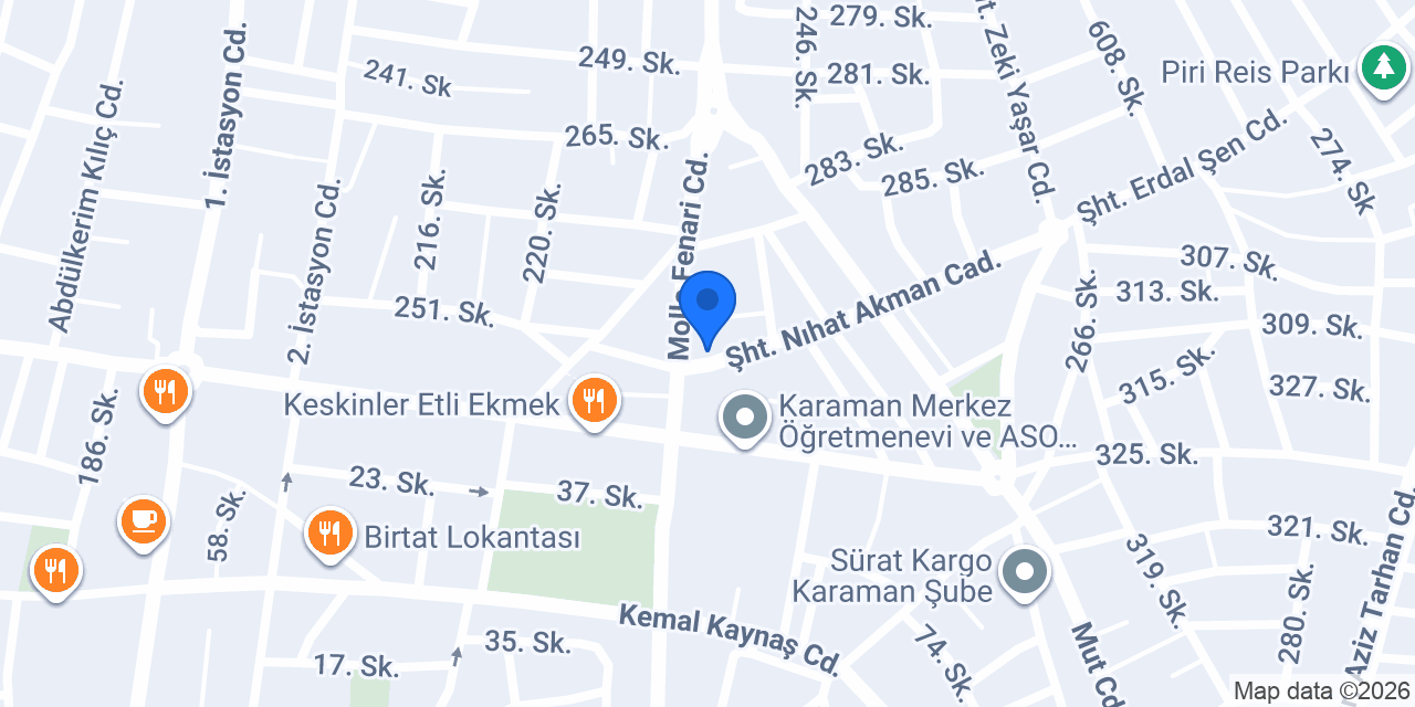 Karadeniz Yufka ve Unlu Mamüller konumu