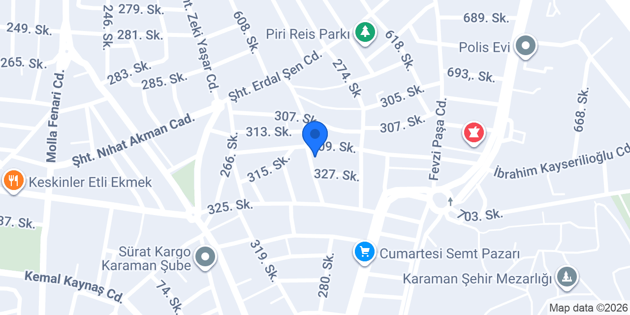 Erdem Isı Sıhhi Tesisat konumu
