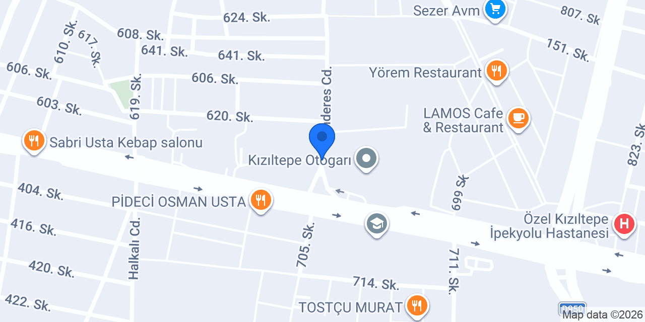 Kızıltepe dost oto lastik konumu