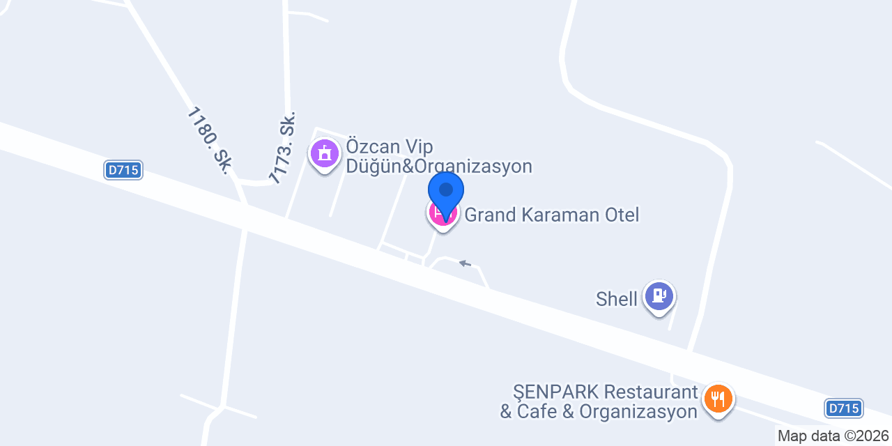 Atlas Spa Center Karaman konumu