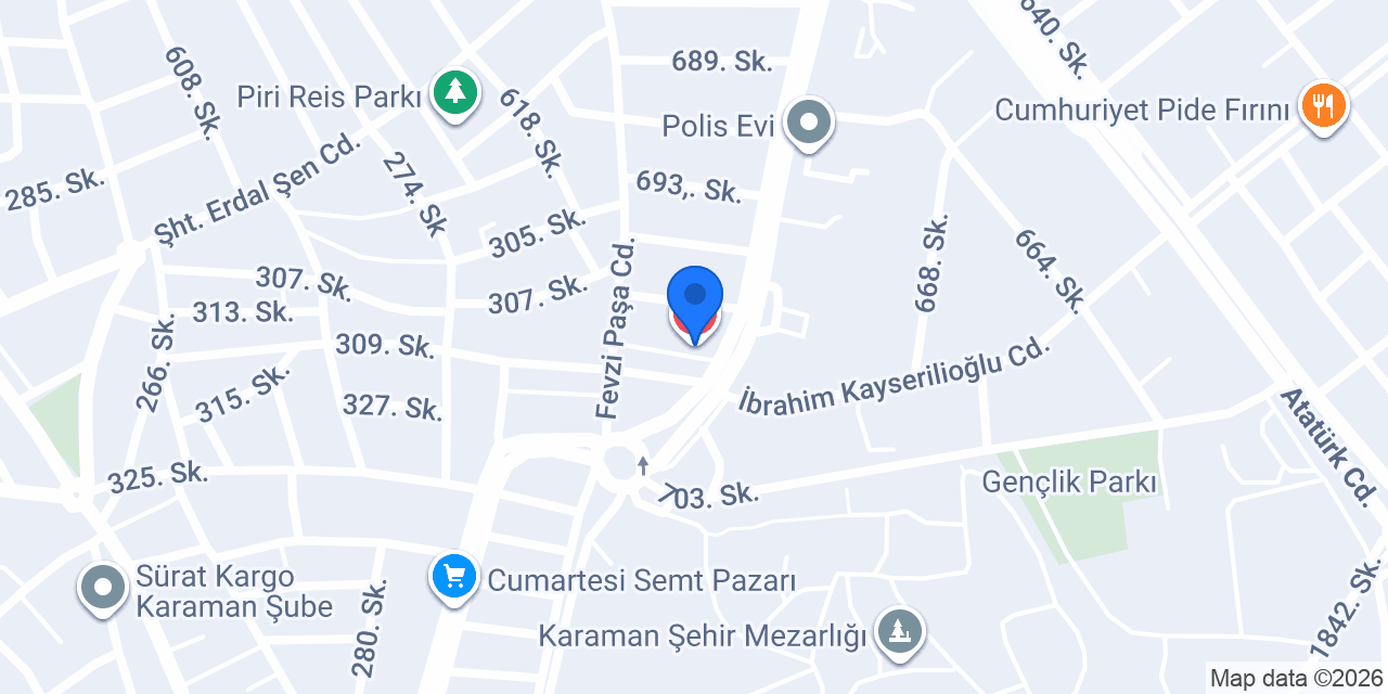 Serin Eczanesi konumu