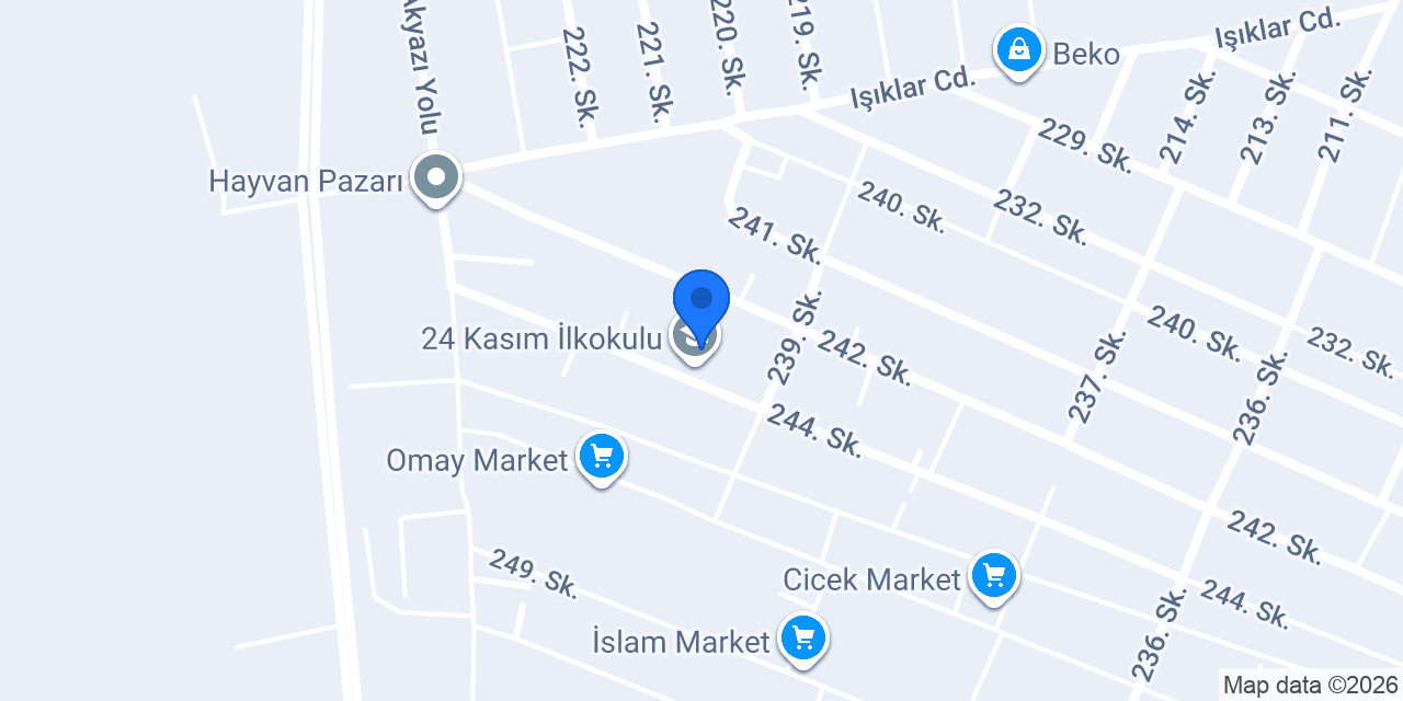 24 Kasım İlkokulu konumu
