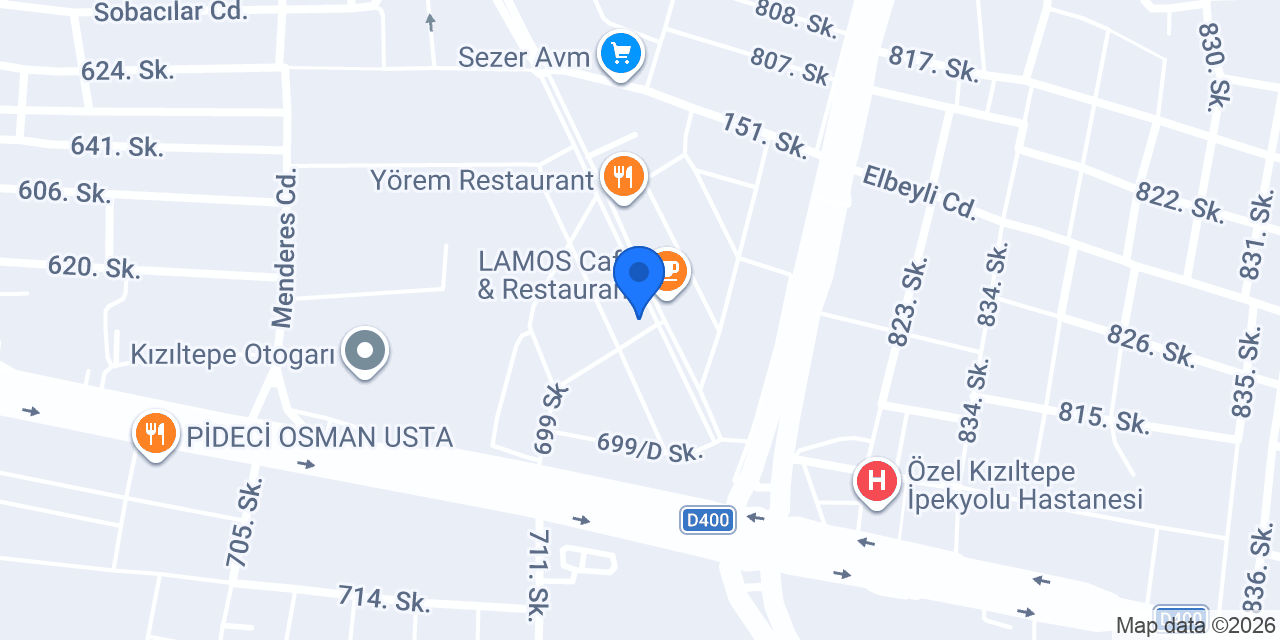 Pasaport Pizza Kızıltepe konumu
