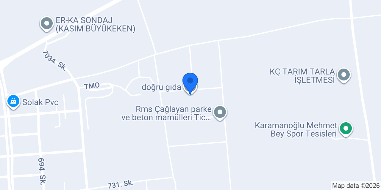 doğru gıda konumu