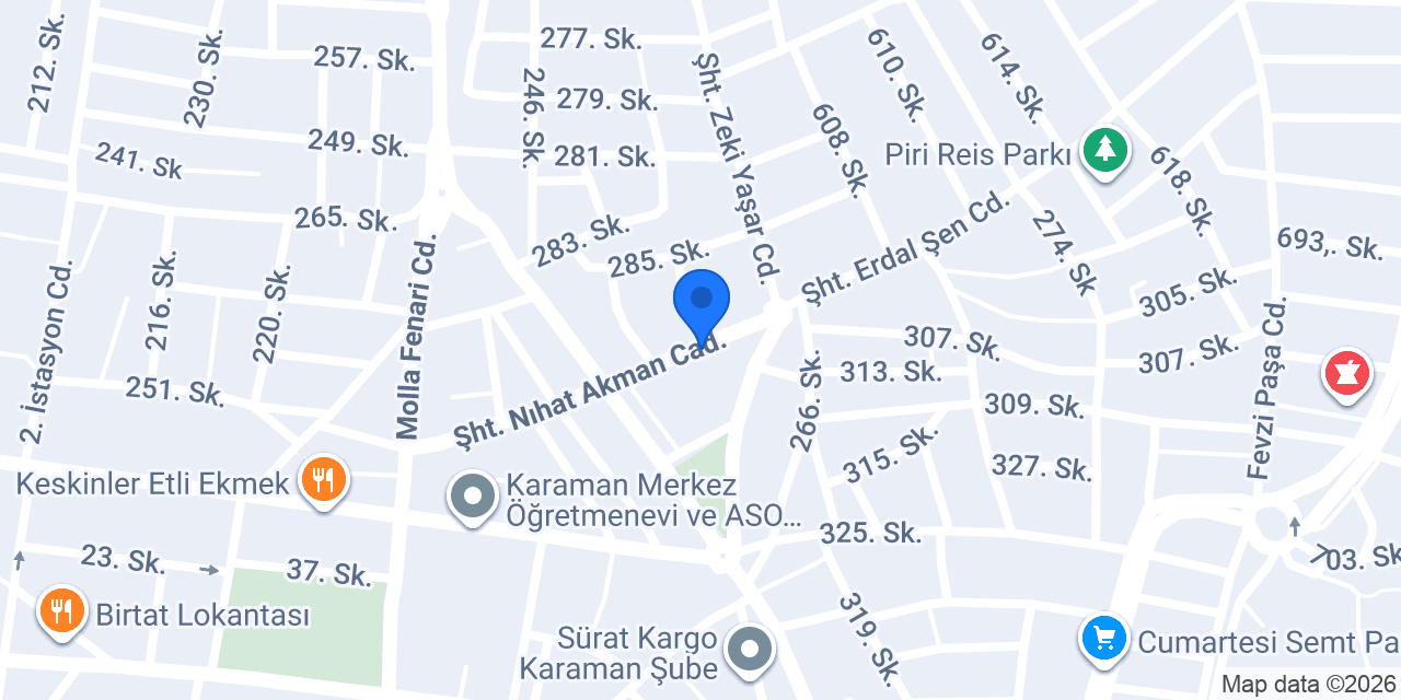 HALIBANK KARAMAN konumu