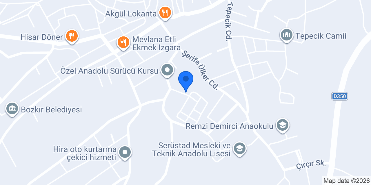 Çolaklar Ticaret Bozkır konumu