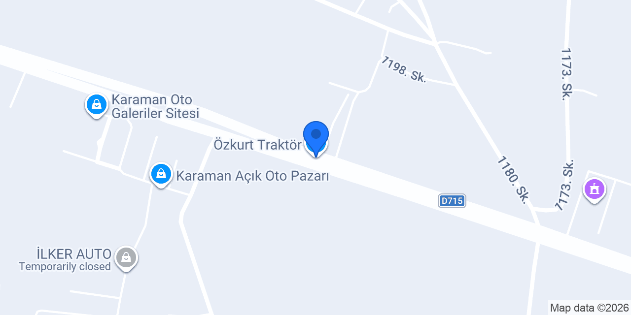 Özkurt Traktör konumu