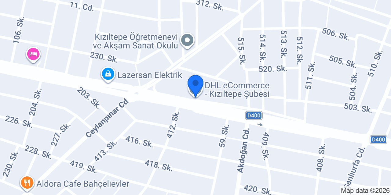 DHL eCommerce - Kızıltepe Şubesi konumu