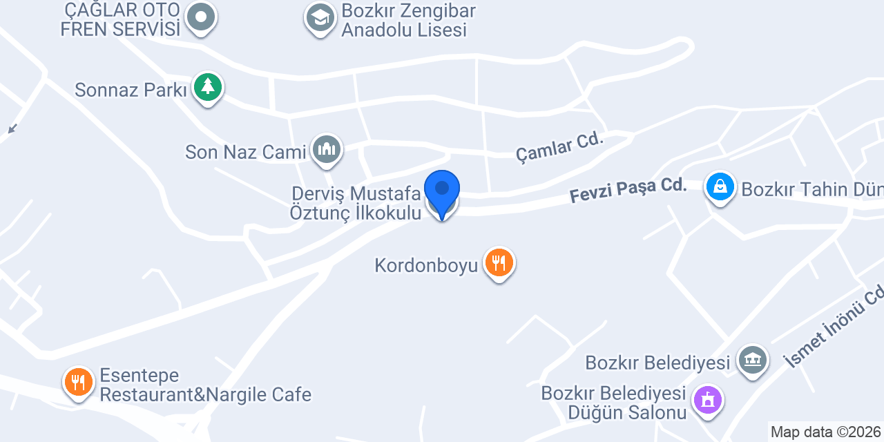 Derviş Mustafa Öztunç İlkokulu konumu