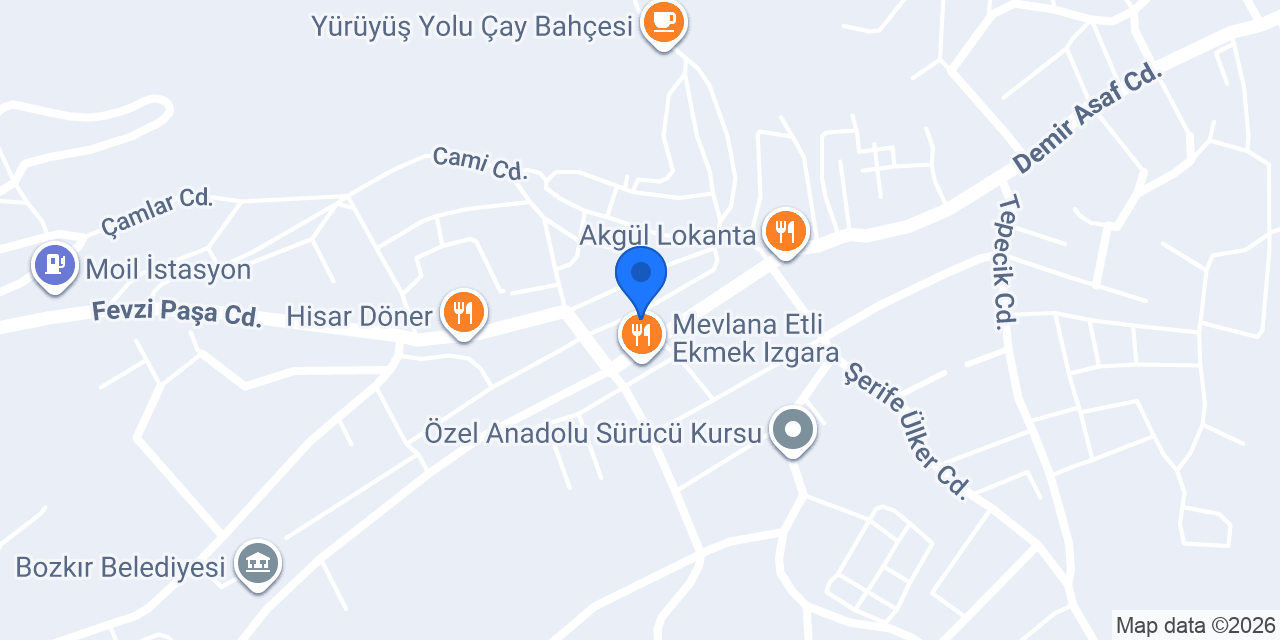 Ptt-bozkır Şubesi konumu