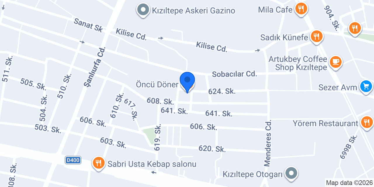Öncü Döner konumu