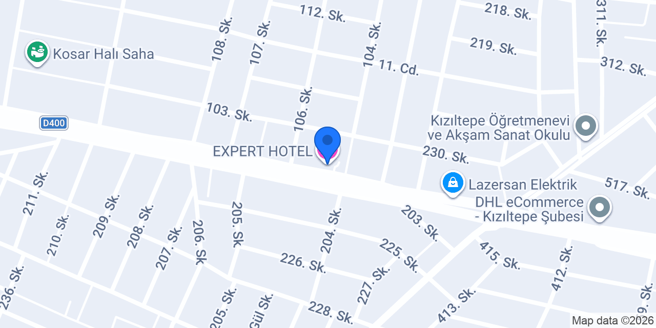 EXPERT HOTEL konumu