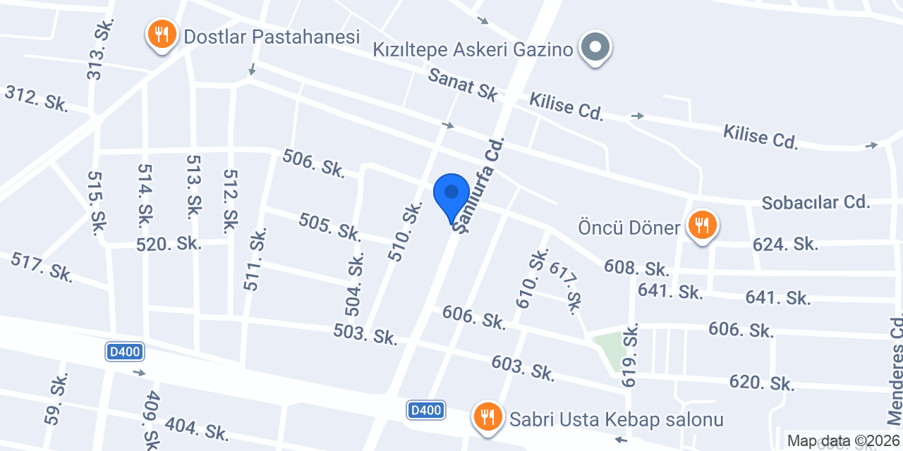 Kervansaray Restaurant konumu