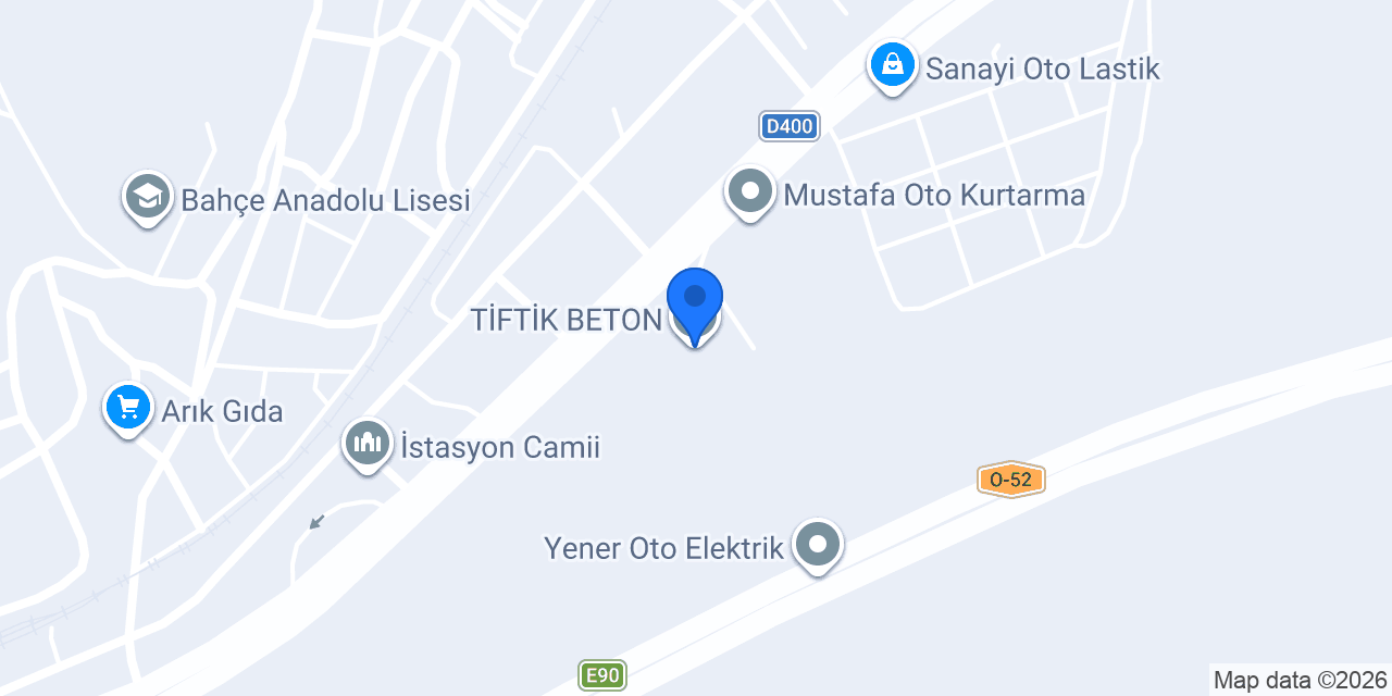TİFTİK BETON konumu