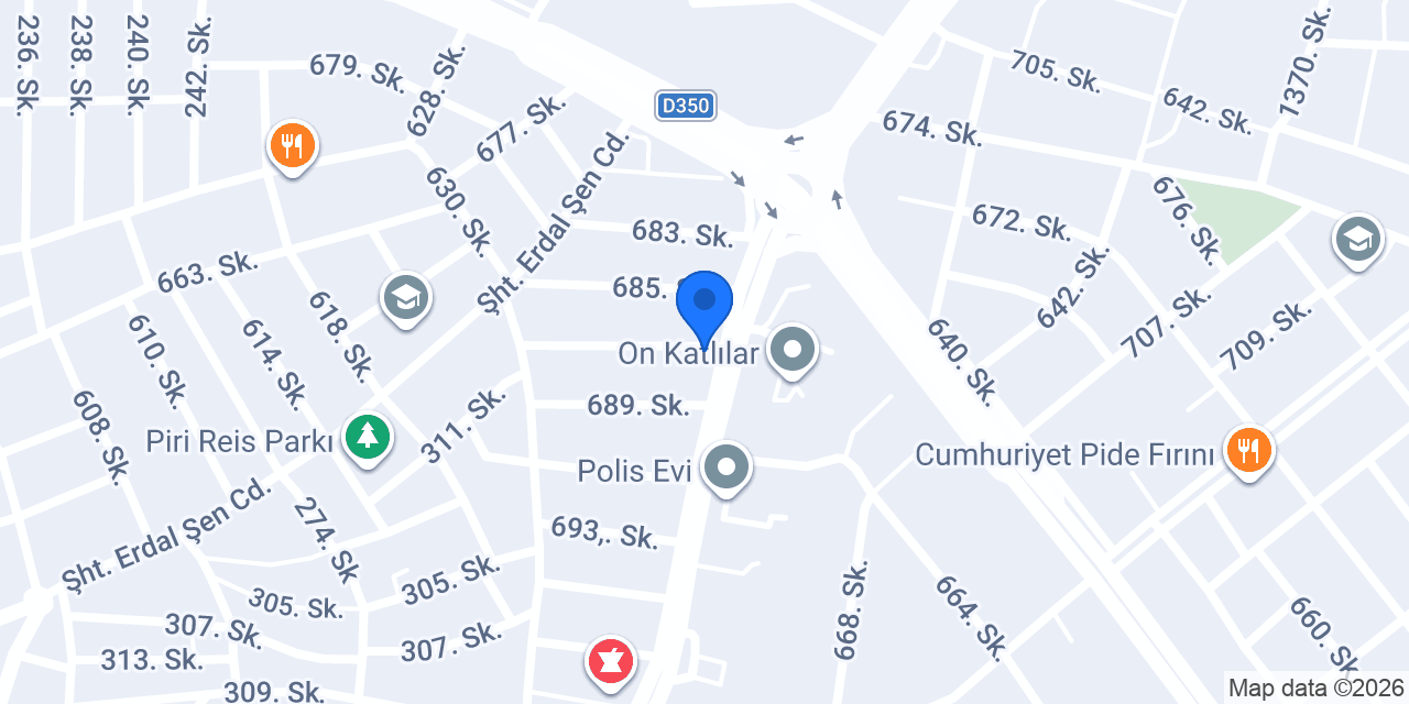 İnci Pastanesi konumu