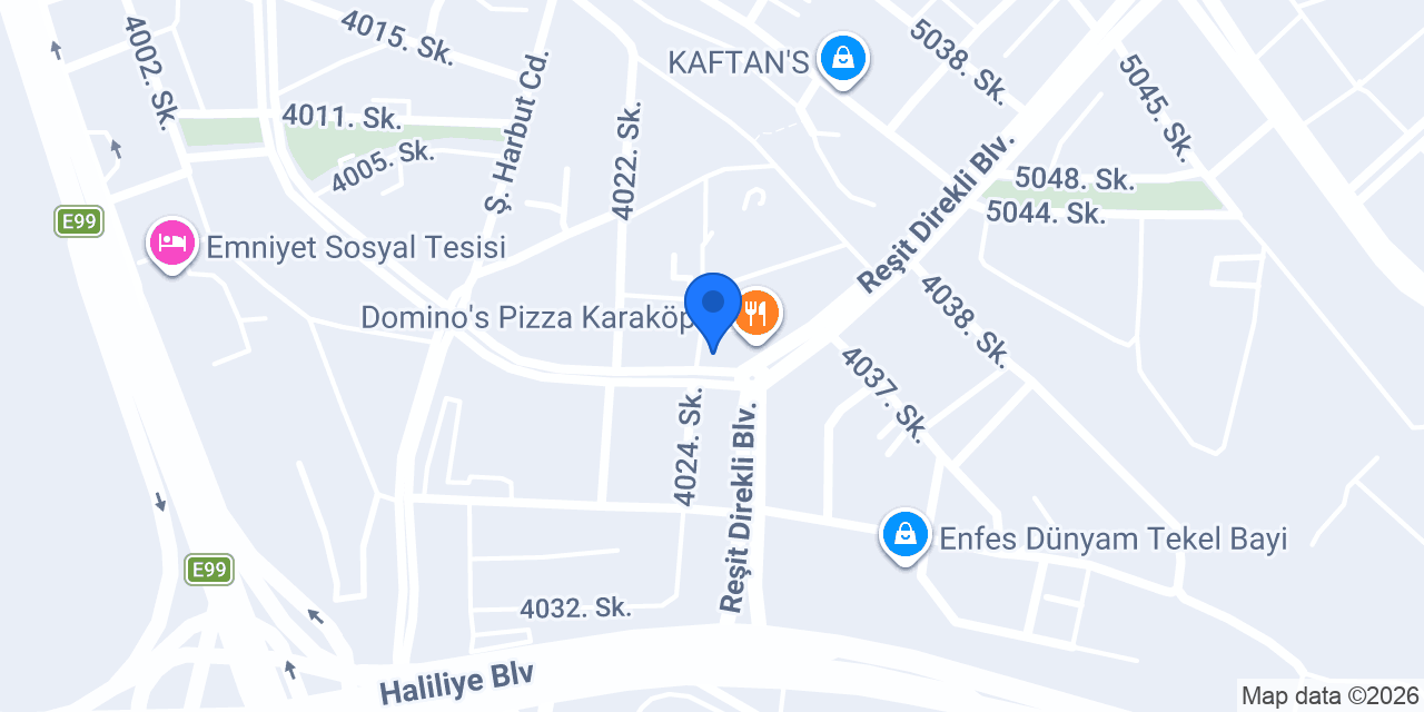 Çiğ köfteci Ömer Usta konumu