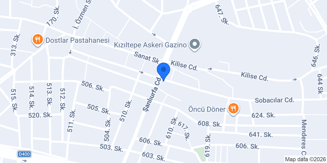 Kızıltepe Yıldız Anahtarcı konumu