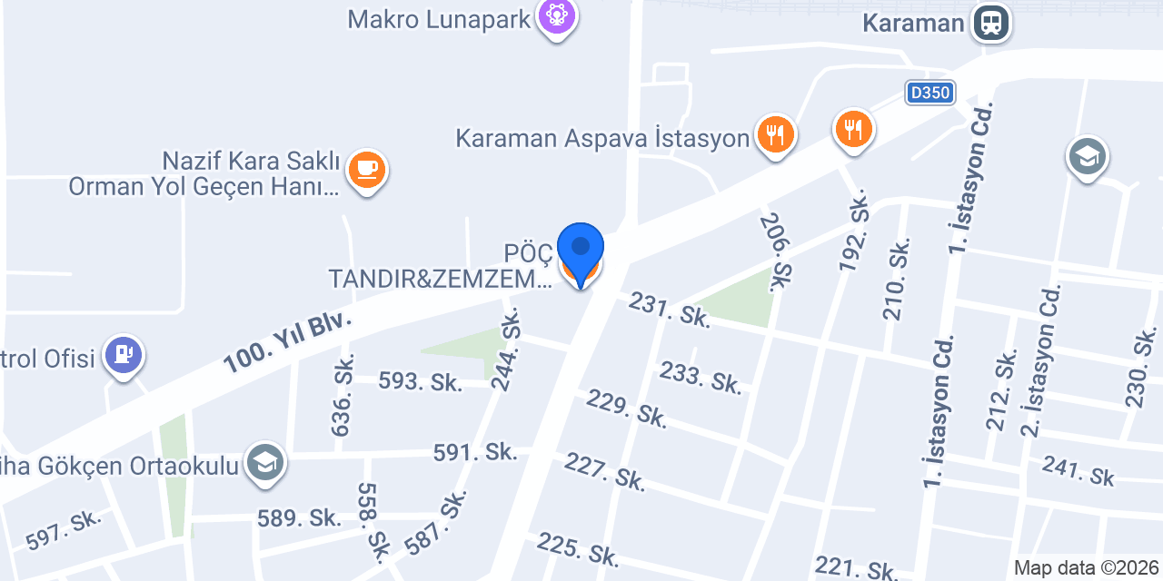 PÖÇ TANDIR&ZEMZEM RESTAURANT konumu