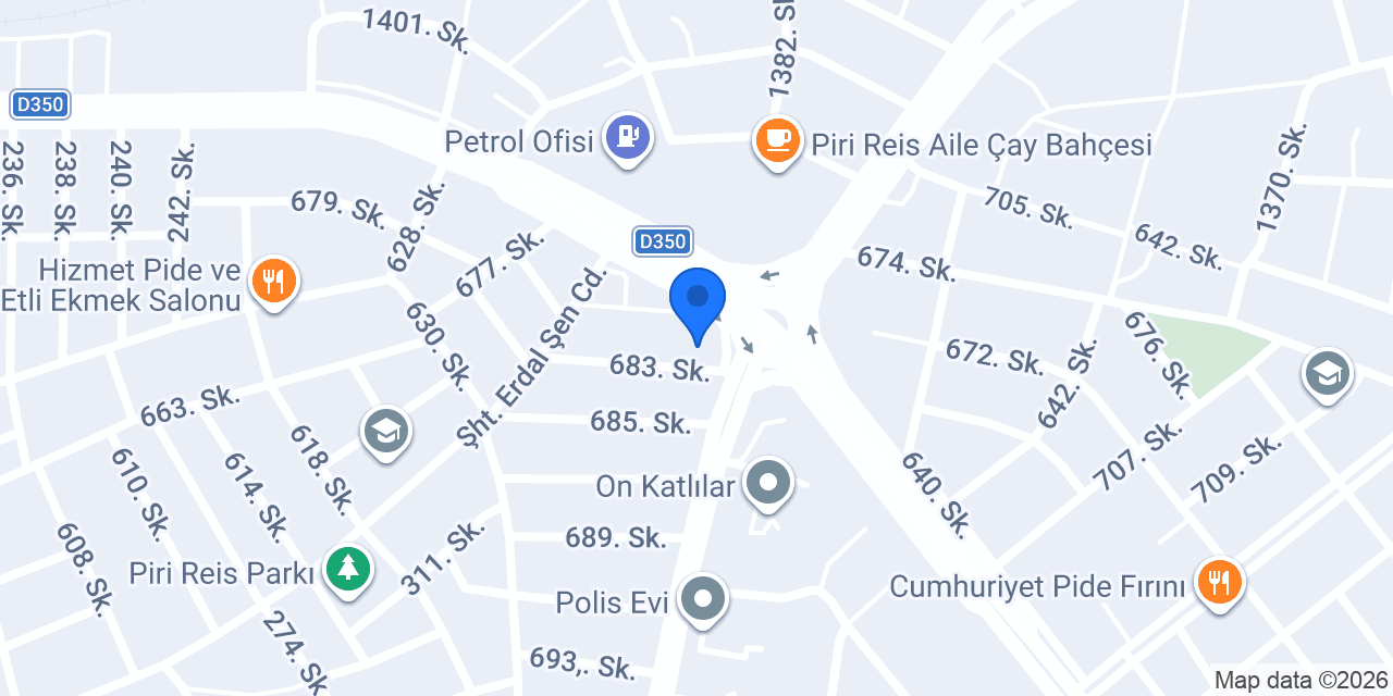 Şanlıtürk Mobilya Döşeme konumu