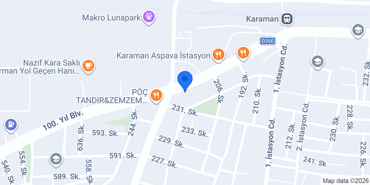 Has Ekmek Fabr. konumu