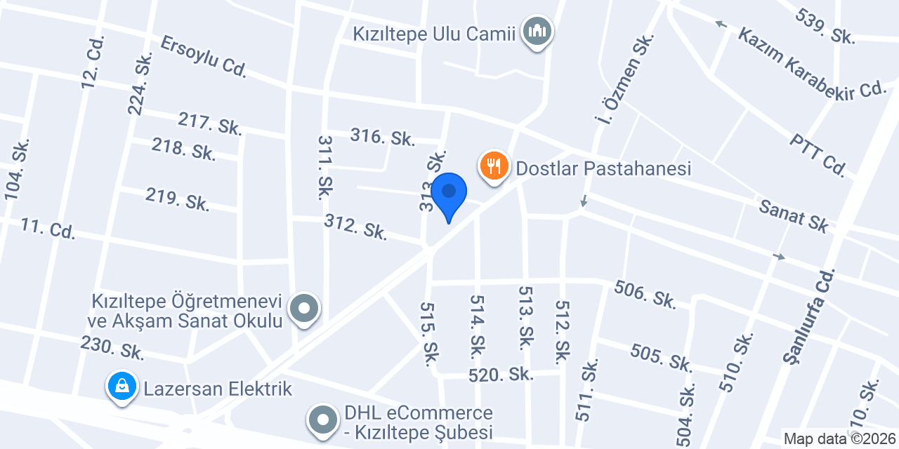 ZERGAN MARKET konumu