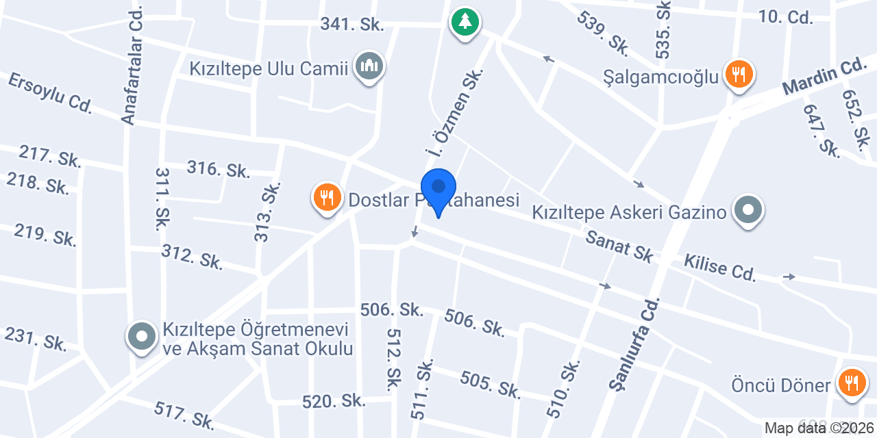 Umut Çiçekçilik konumu