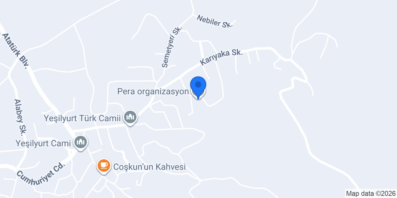 Pera organizasyon konumu