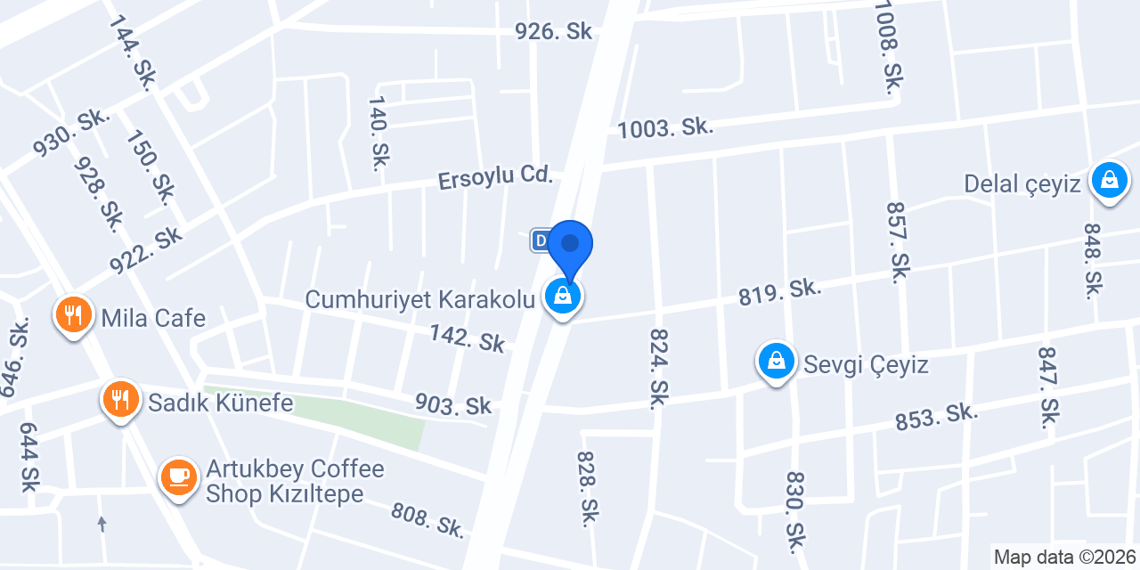 Kızıltepe 5.Noterliği konumu