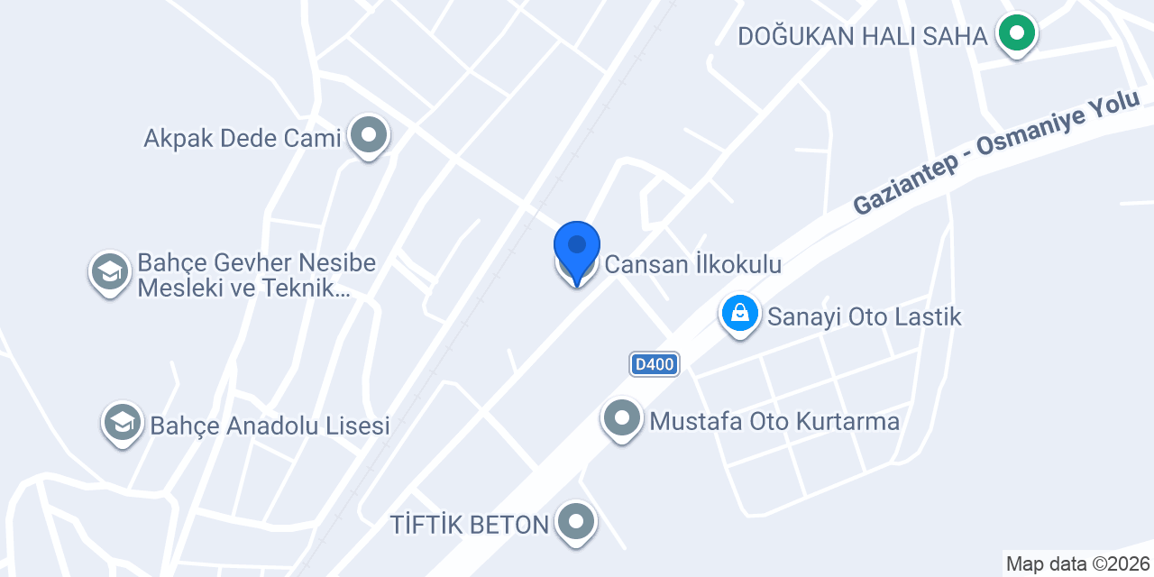 Cansan İlkokulu konumu