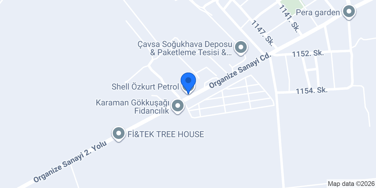 Shell Özkurt Petrol konumu