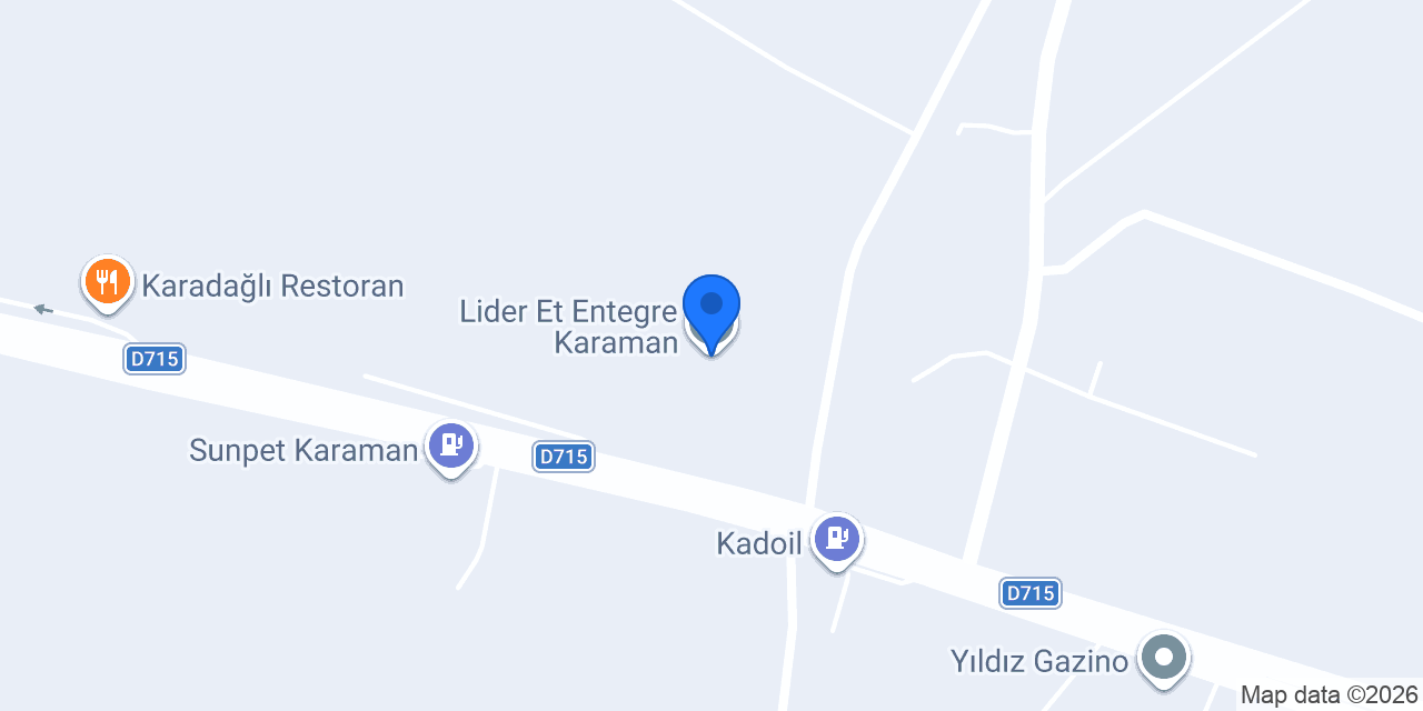 Lider Et Entegre Karaman konumu