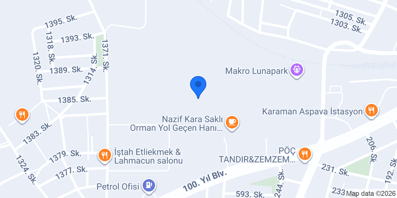 Karaman İs Makinalari konumu