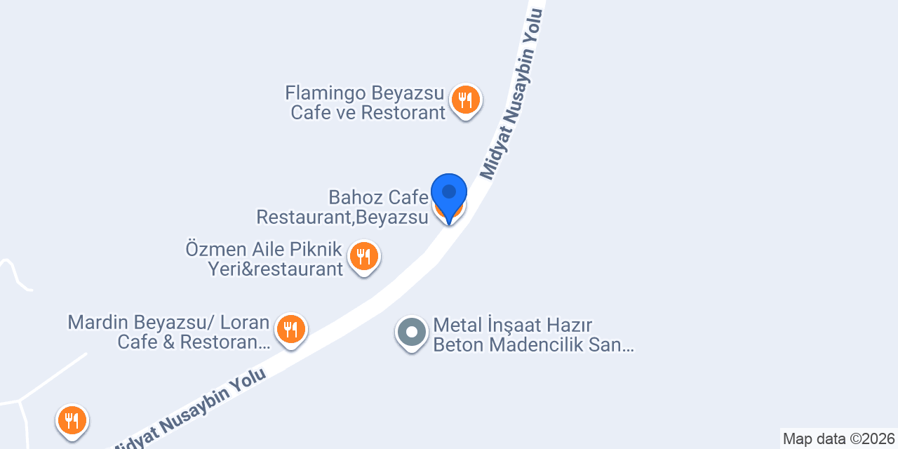 Bahoz Cafe Restaurant,Beyazsu konumu