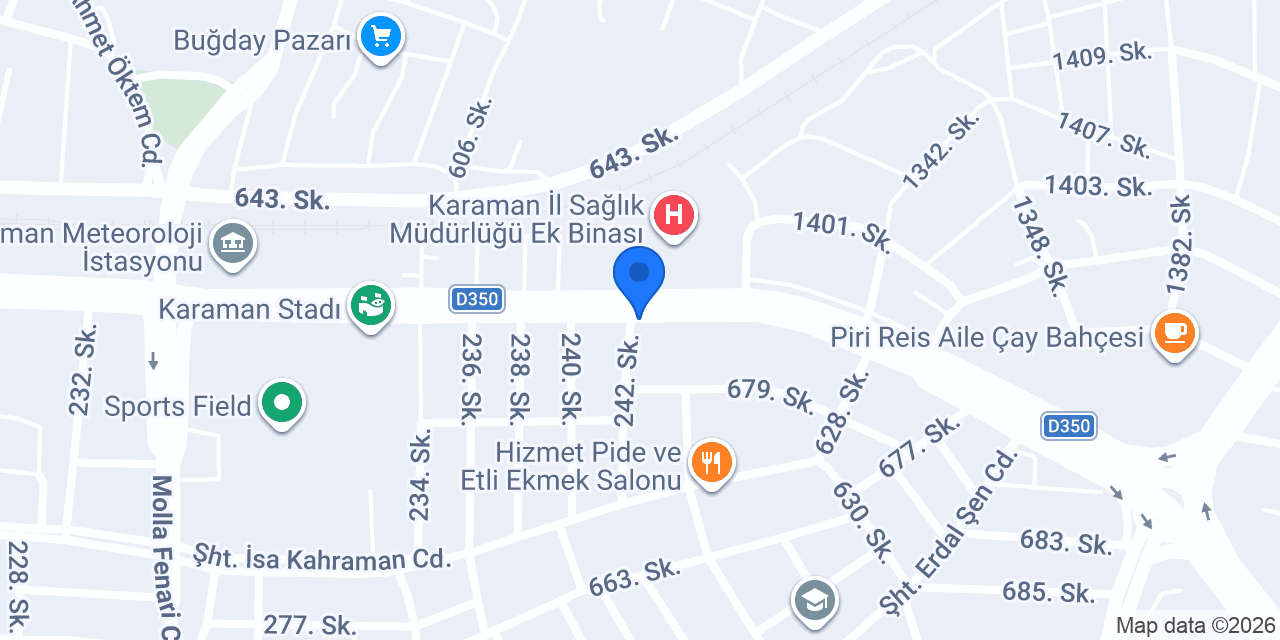 Toprak Eczanesi konumu