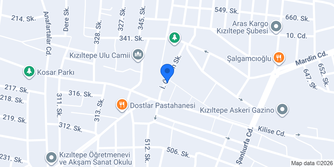 Danış Veteriner Kliniği konumu